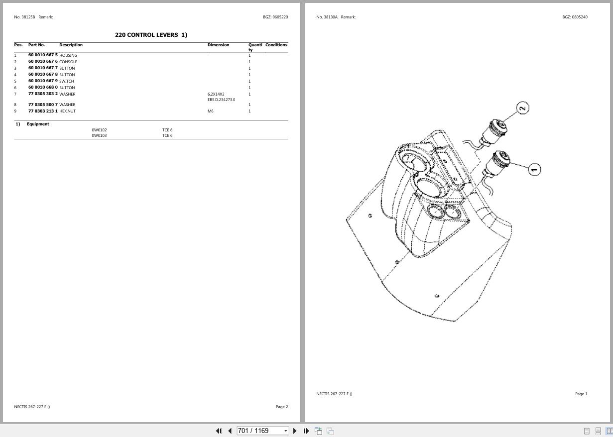 CLAAS NECTIS 267 227 F CT9770000 CT9779999 Spare Parts Catalog (2)