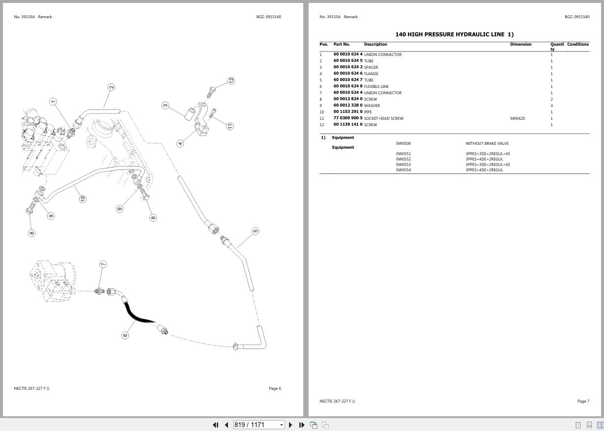 CLAAS NECTIS 267 227 F CT9780000 CT9789999 Spare Parts Catalog (2)
