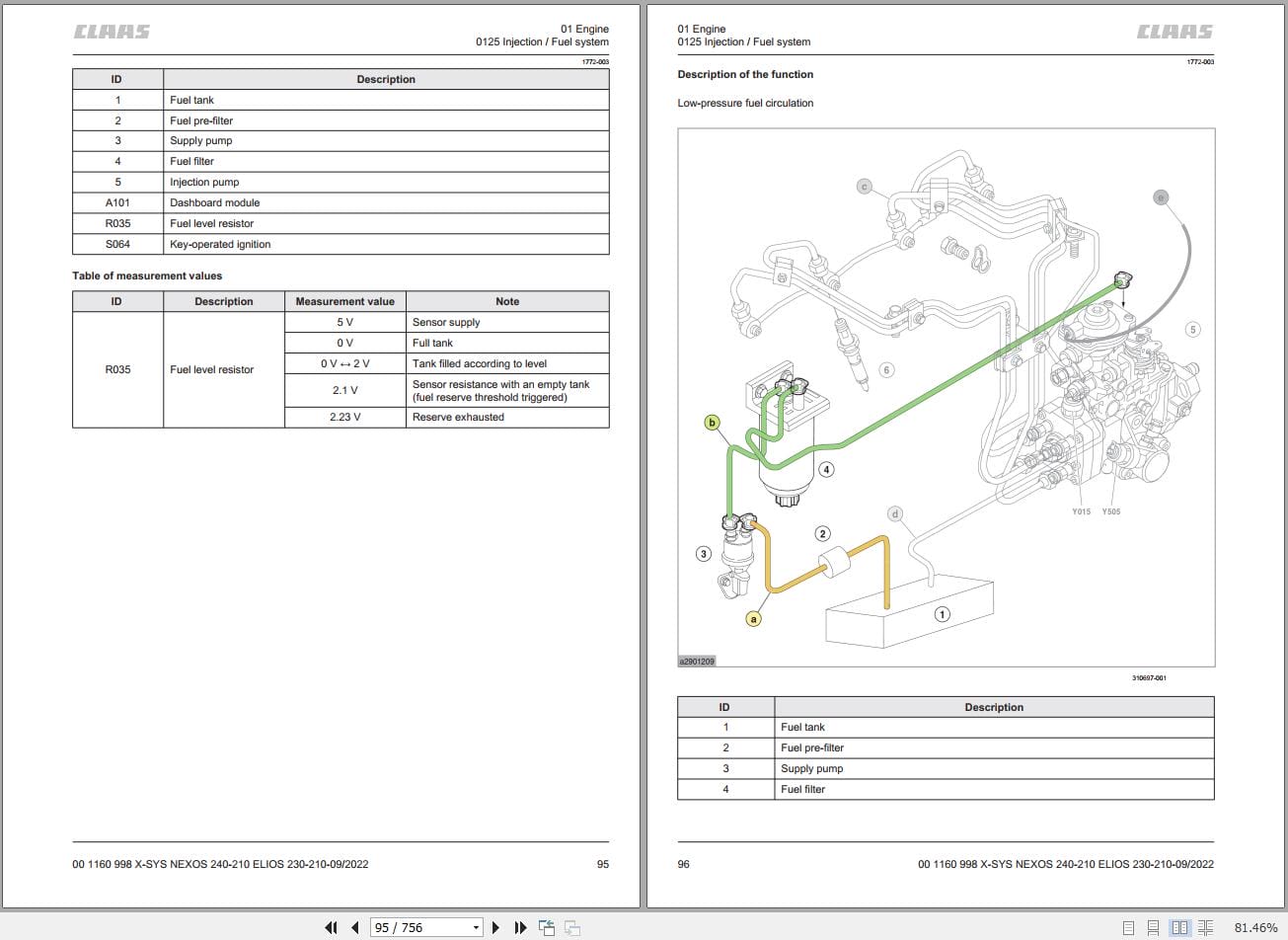 CLAAS NEXOS 230 220 FB (A29) Assembly Operators Technical Manual (3)
