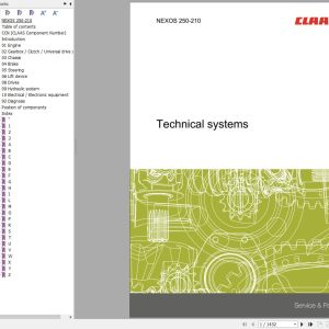 CLAAS NEXOS 250 210 OPENCABIN Stage 3b (A47) Assembly Operators Repair Technical Manual (1)