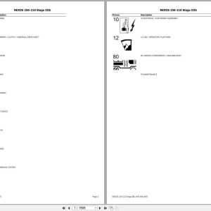 CLAAS NEXOS 250 210 Stage IIIb A47 A4700001 A4709999 Spare Parts Catalog (1)
