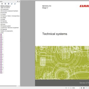 CLAAS NEXOS 260 210 M Stage V (A66) Assembly Operators Repair Technical Manual (1)