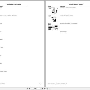 CLAAS NEXOS 260 220 Stage V A6600001 A6699999 Spare Parts Catalog (1)