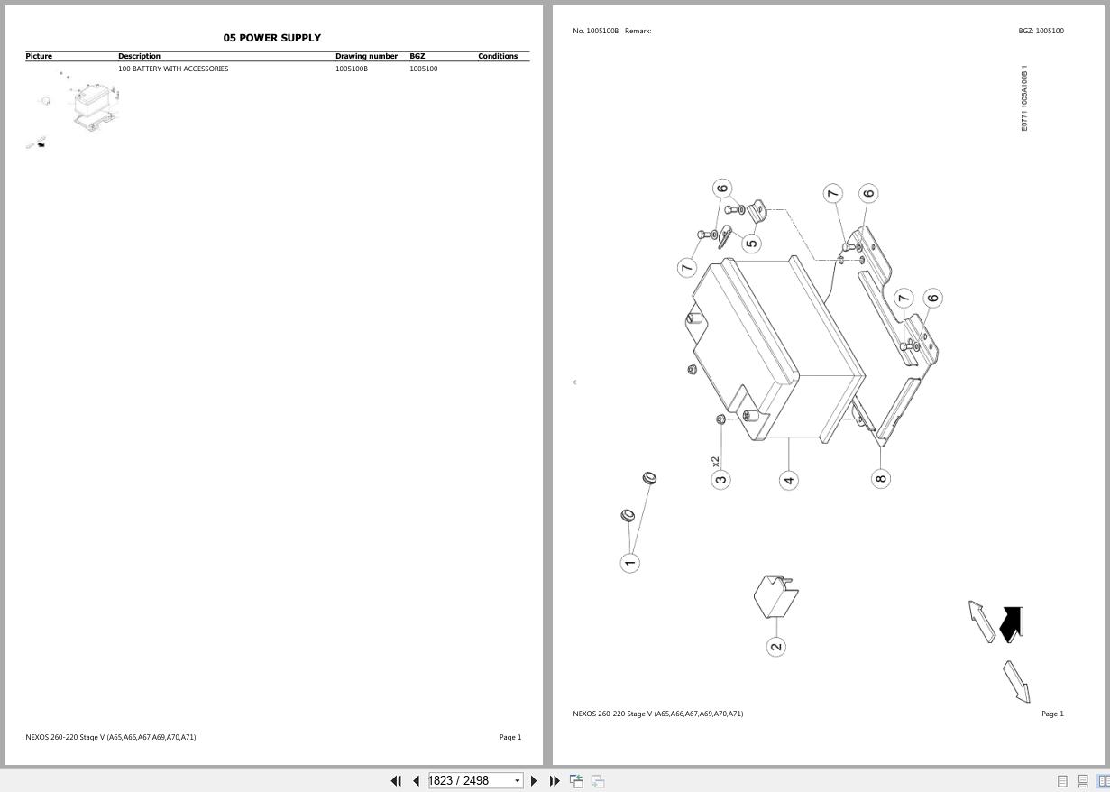 CLAAS NEXOS 260 220 Stage V A6600001 A6699999 Spare Parts Catalog (2)