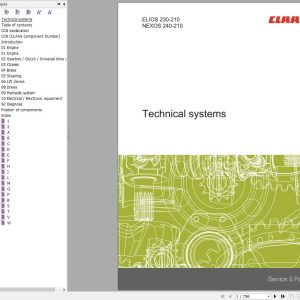 CLAAS NEXOS VE 230 210 (A25) Assembly Operators Repair Technical Manual (1)