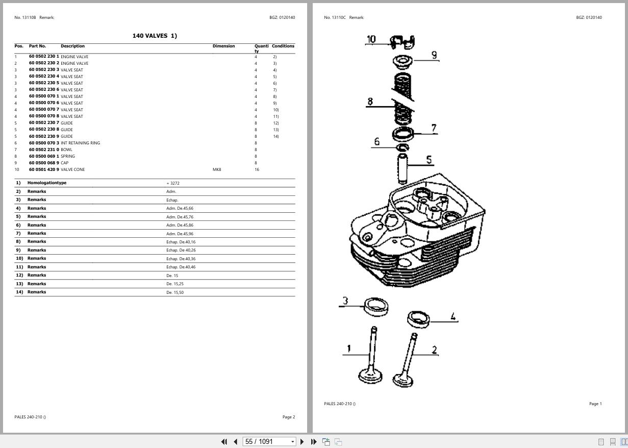 CLAAS PALES 240 210 CT22D3000 CT22D5999 Spare Parts Catalog (2)