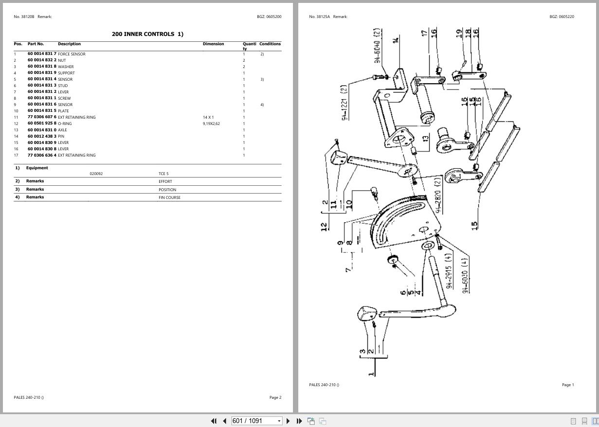 CLAAS PALES 240 210 CT42D3000 CT42D5999 Spare Parts Catalog (2)