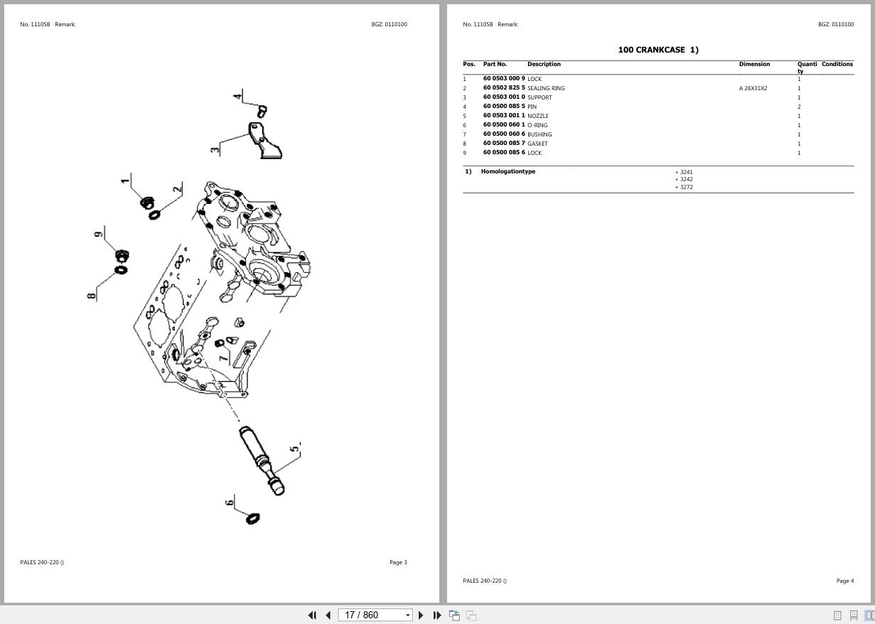 CLAAS PALES 240 220 CT41D9999 Spare Parts Catalog (2)