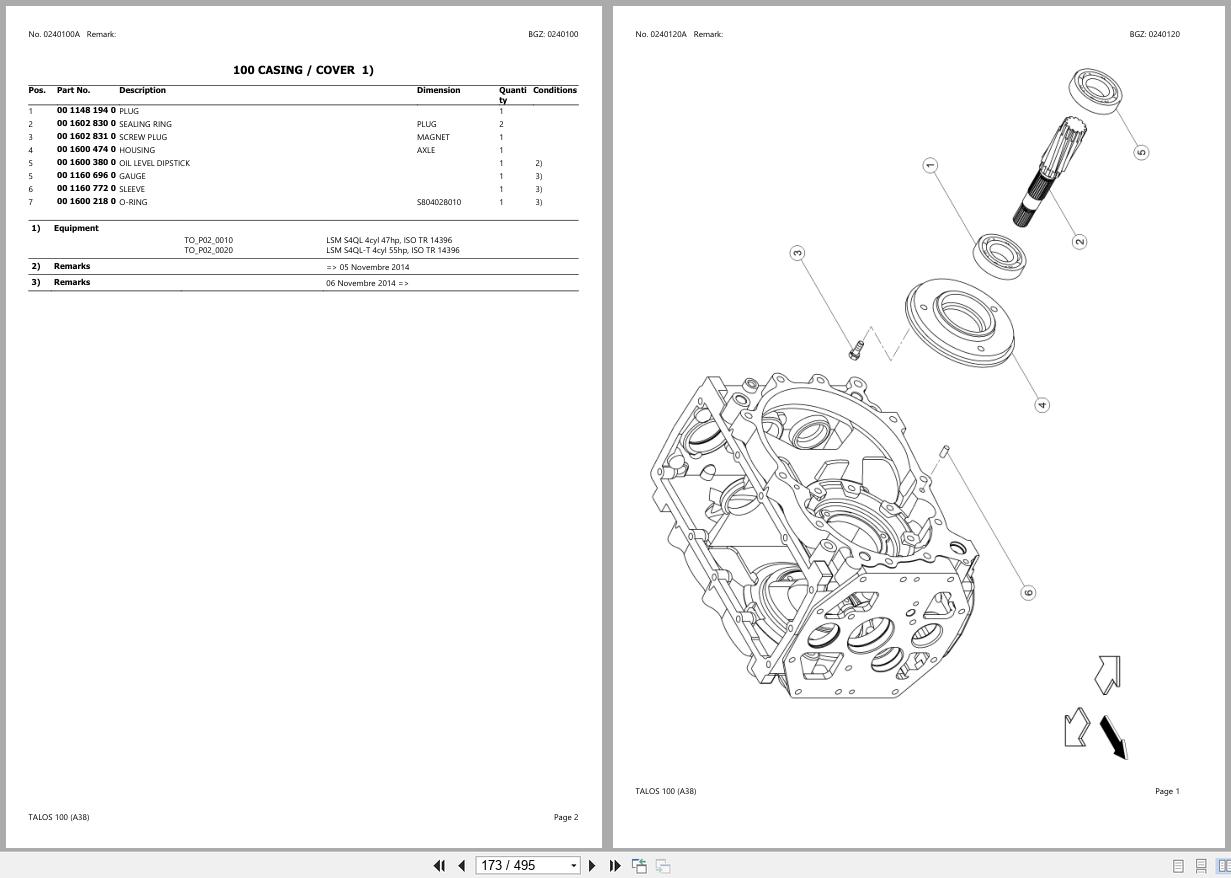 CLAAS TALOS 100 2173010447 2173099999 Spare Parts Catalog (2)