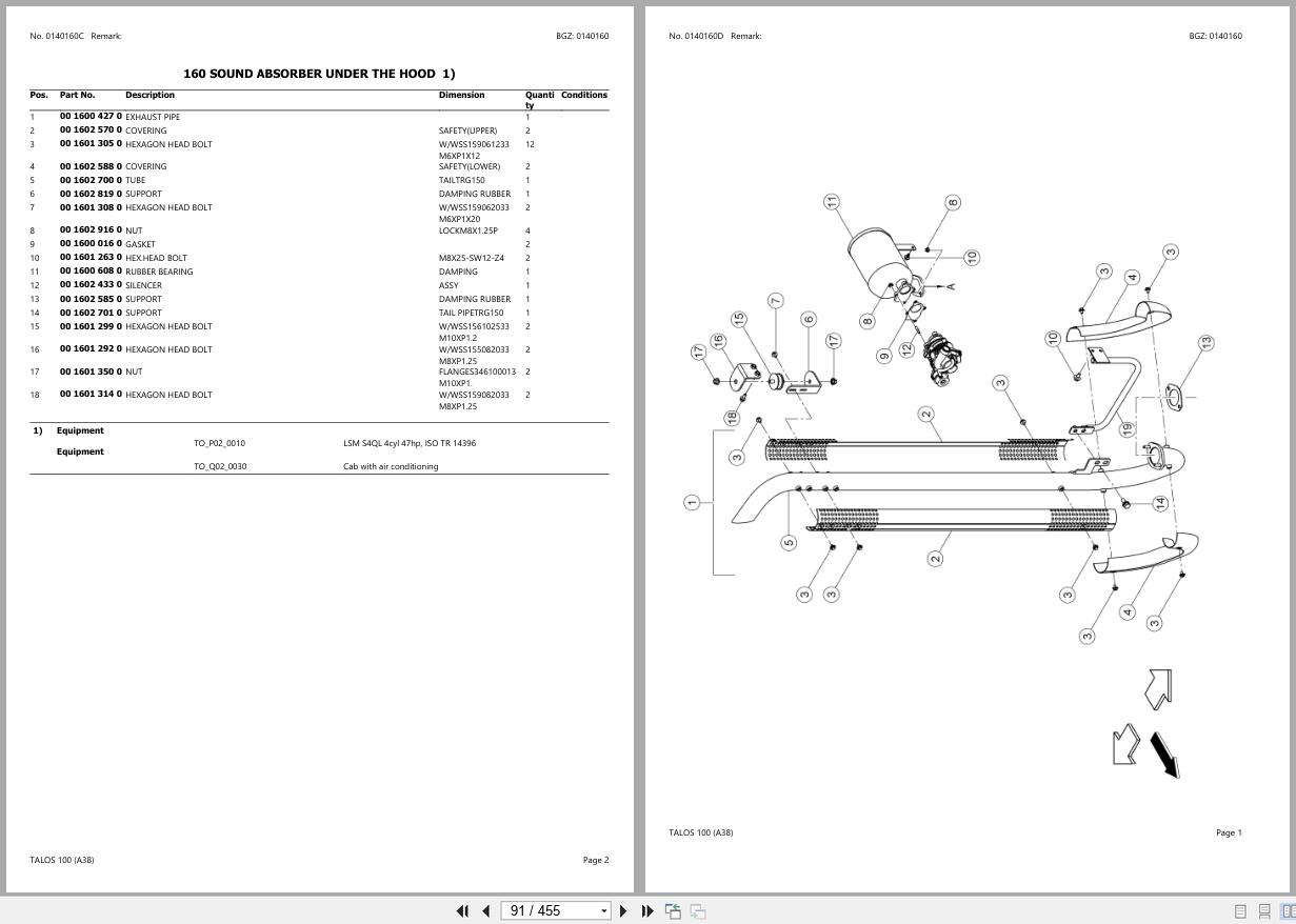 CLAAS TALOS 100 2174010000 2174011925 Spare Parts Catalog (2)