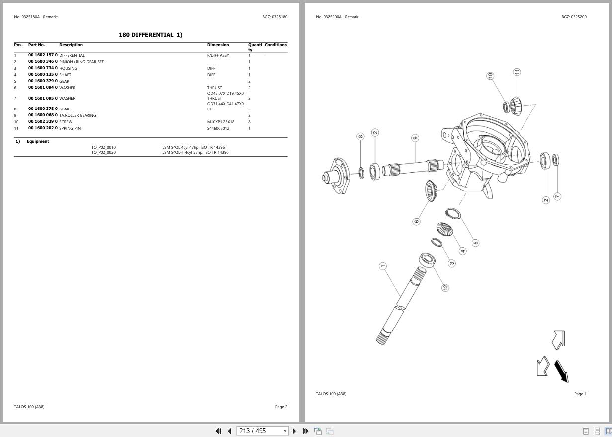 CLAAS TALOS 100 2174011926 2174099999 Spare Parts Catalog (2)