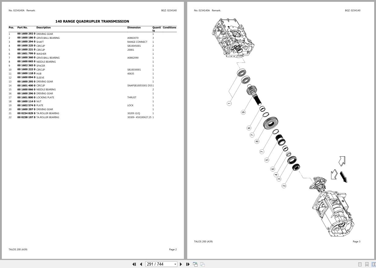 CLAAS TALOS 200 2192010001 2192010426 Spare Parts Catalog (2)