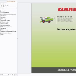 CLAAS TUCANO 430 420 (838) Technical Repair Operators Assembly Manual