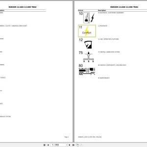 CLAAS XERION 12.650 12.590 TRAC E56 E5600011 E5699999 Spare Parts Catalog (1)