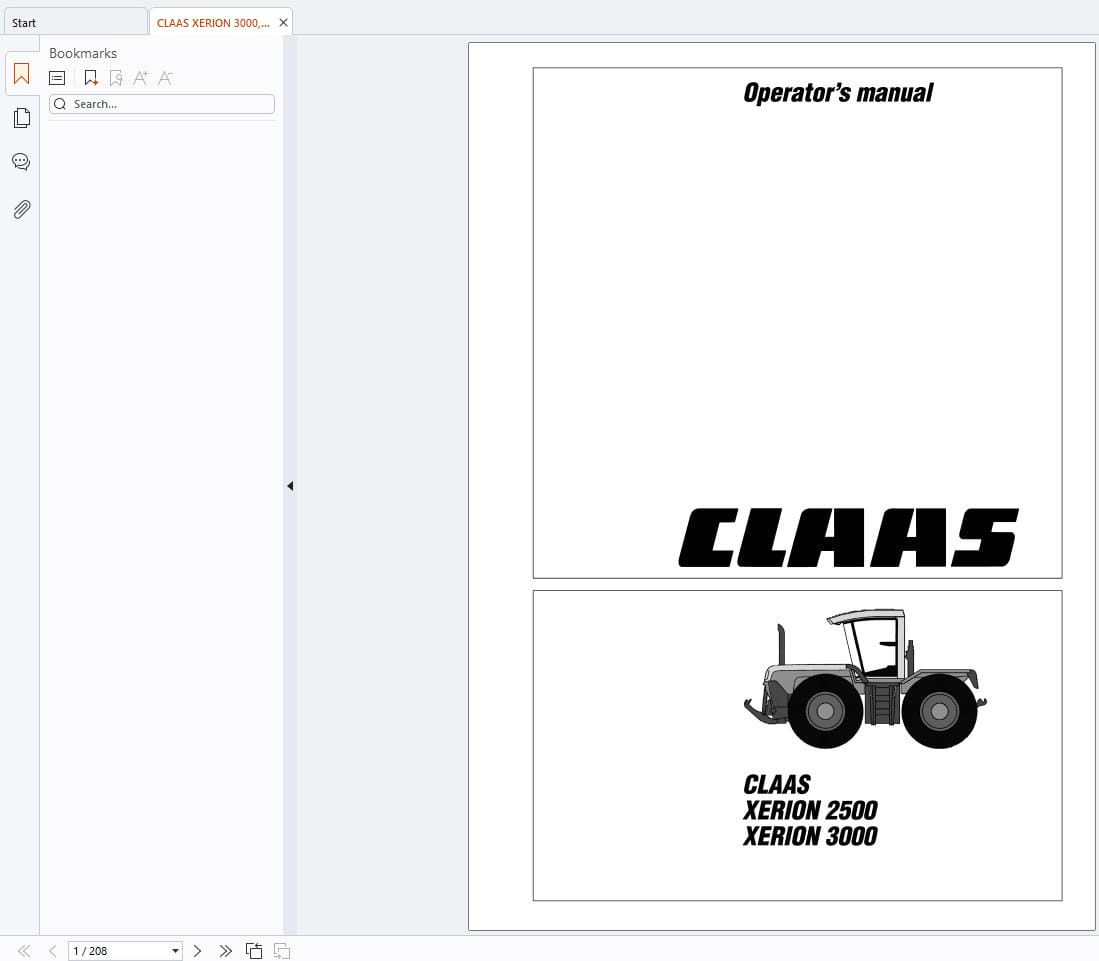 CLAAS XERION 3000 2500 (033) Assembly Operators Technical Manual (3)