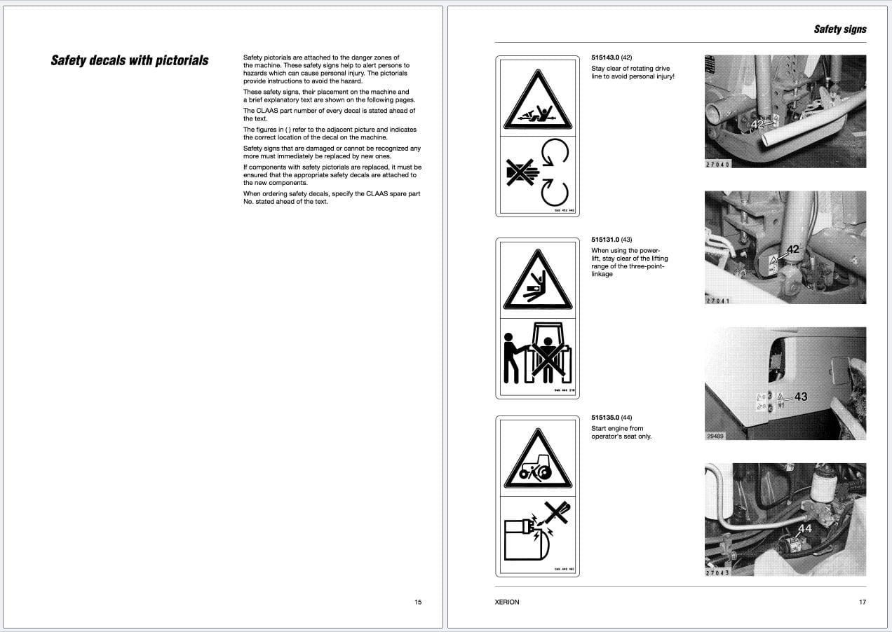 CLAAS XERION 3000 2500 (033) Assembly Operators Technical Manual (4)