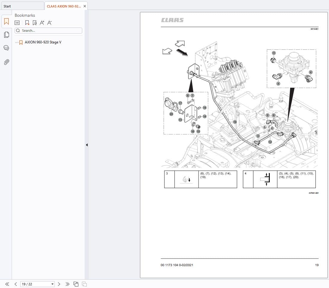 CLAAS XERION 3000 2500 (033) Assembly Operators Technical Manual (5)