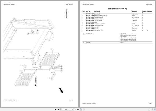 CLAAS XERION 5000 4000 782 78200011 78299999 Spare Parts Catalog (2)