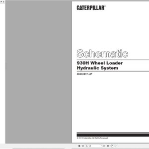 Caterpillar Wheel Loader 930H Hydraulic Diagram UENR5397 01 (1)