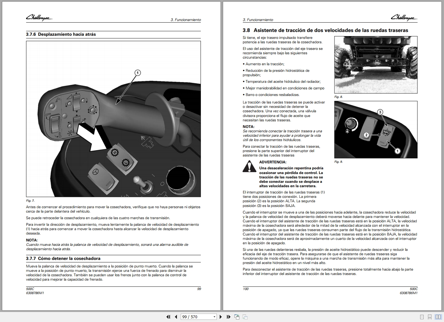 Challenger Combine Harvester 540C 560C Operator Manual 2015 ES (2)