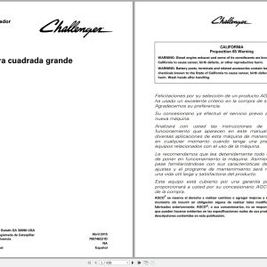 Challenger Square Baler CE 2240 To 2290 Operators Manual 700746231D 2015 ES (1)
