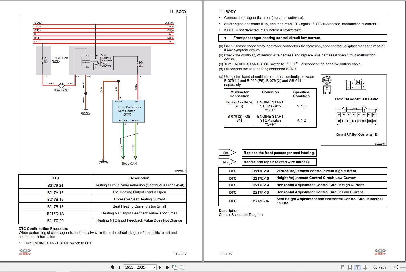 Chery Omoda 5 T19C 2022 Wiring Diagrams and Service Manual (4)