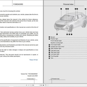 Chery Omoda 5 T19C 2024 Operation and Maintenance Manual (1)