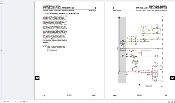 DAF Truck Workshop Manual Wiring Diagrams (2)