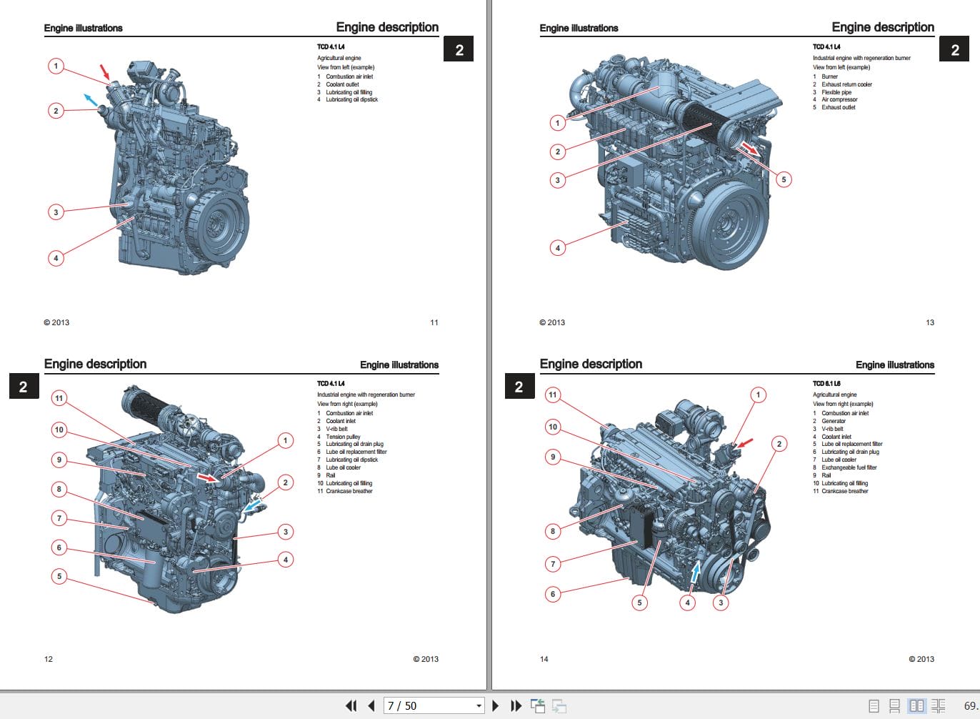 Deutz Engine TCD 4.1 L4 TCD 6.1 L6 Operating Manual MG5703 (2)