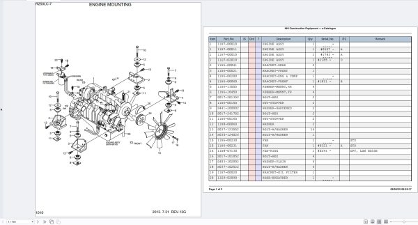 Hyundai Crawler Excavator R250LC 7 Spare Parts Catalog (1)