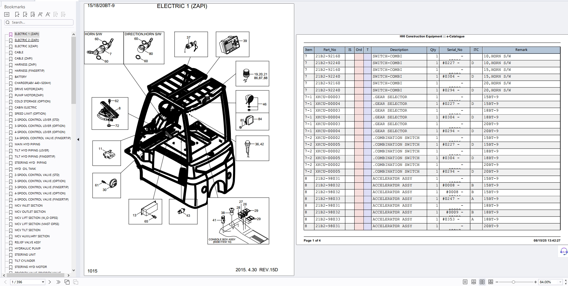 Hyundai Forklift 15BT 9 18BT 9 20BT 9 Parts Catalog (2)