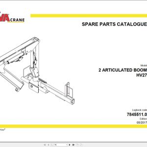 Hyva 2 Articulated Boom HV27 Parts Catalog 7845511.0 (1)