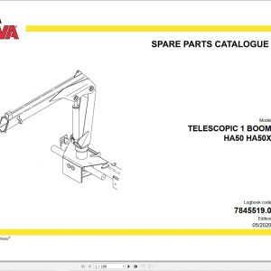 Hyva Telescopic 1 Boom HA50 HA50X Parts Catalog 7845519.0