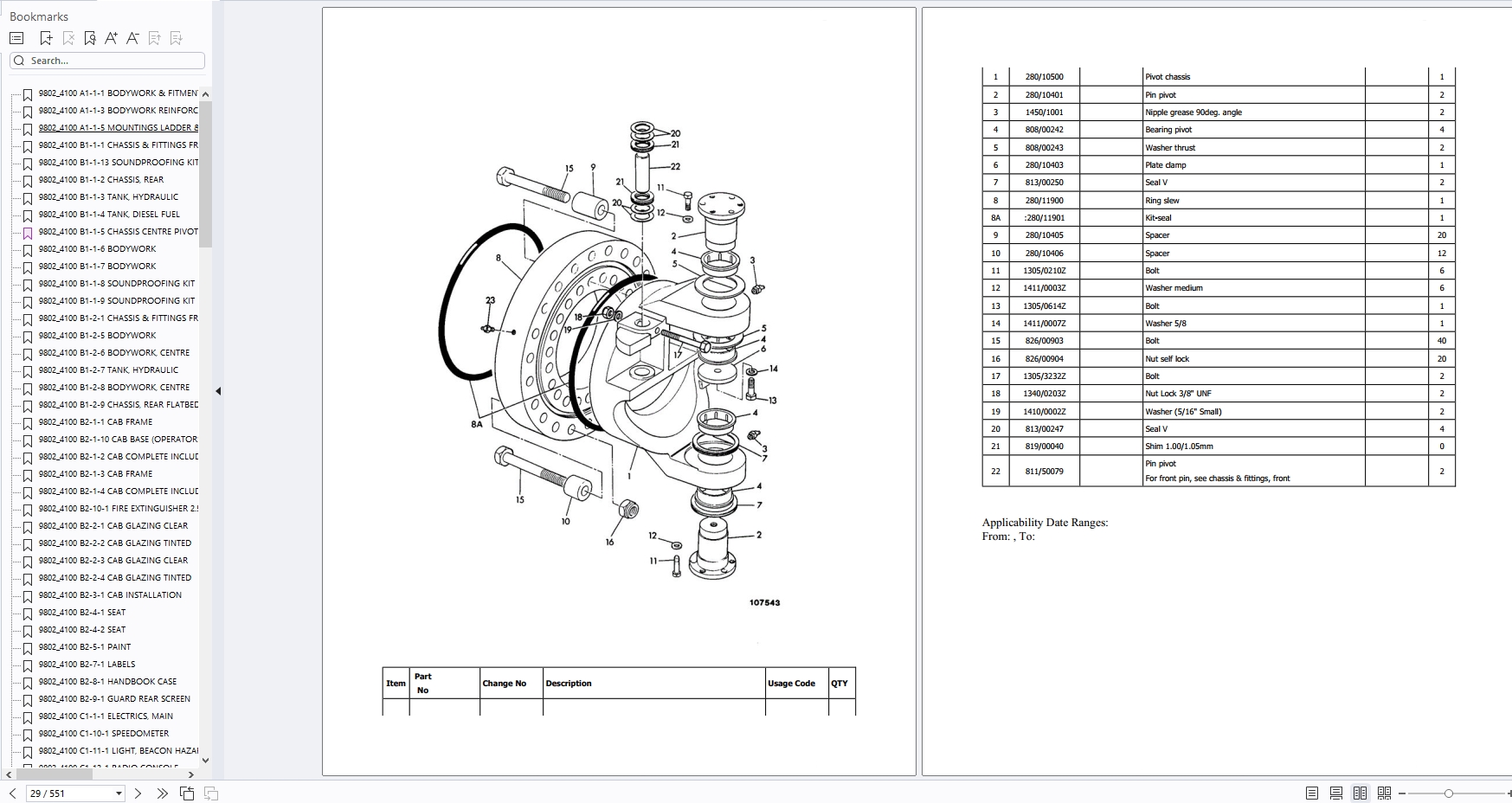 JCB Articulated Dump Truck 712 00612001 00612369 Parts Catalog (1)