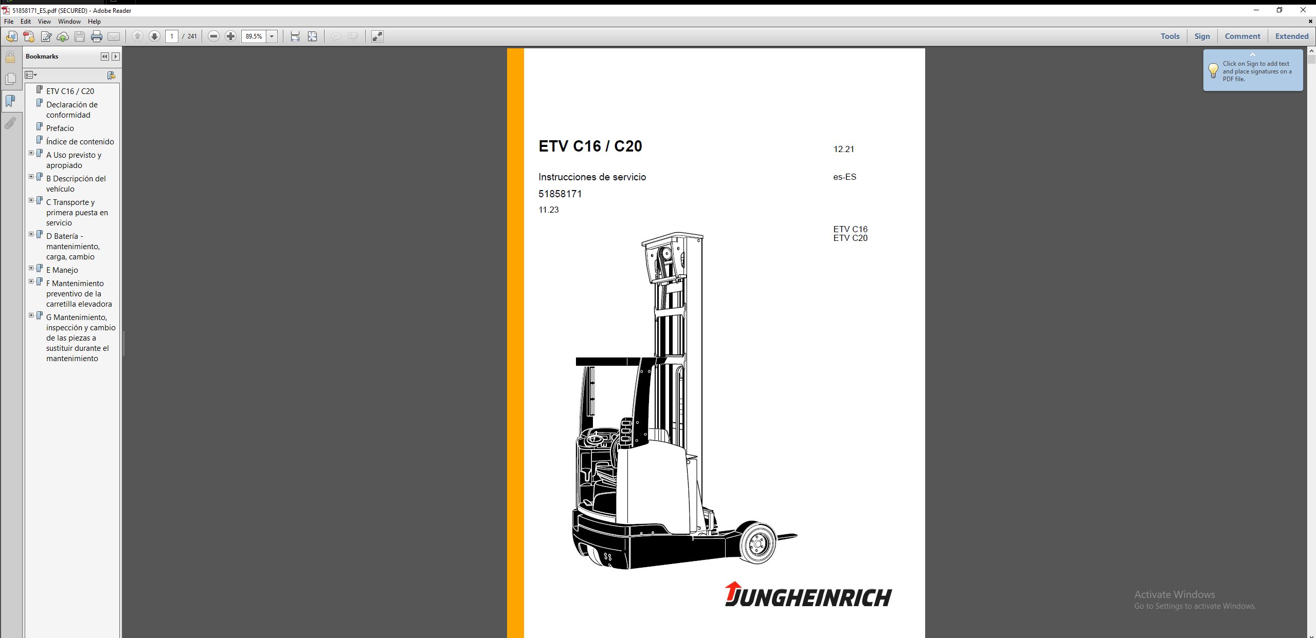 JUNGHEINRICH JETI ForkLift SH v4.37.16 ES16 06.2025 Service Information (4)