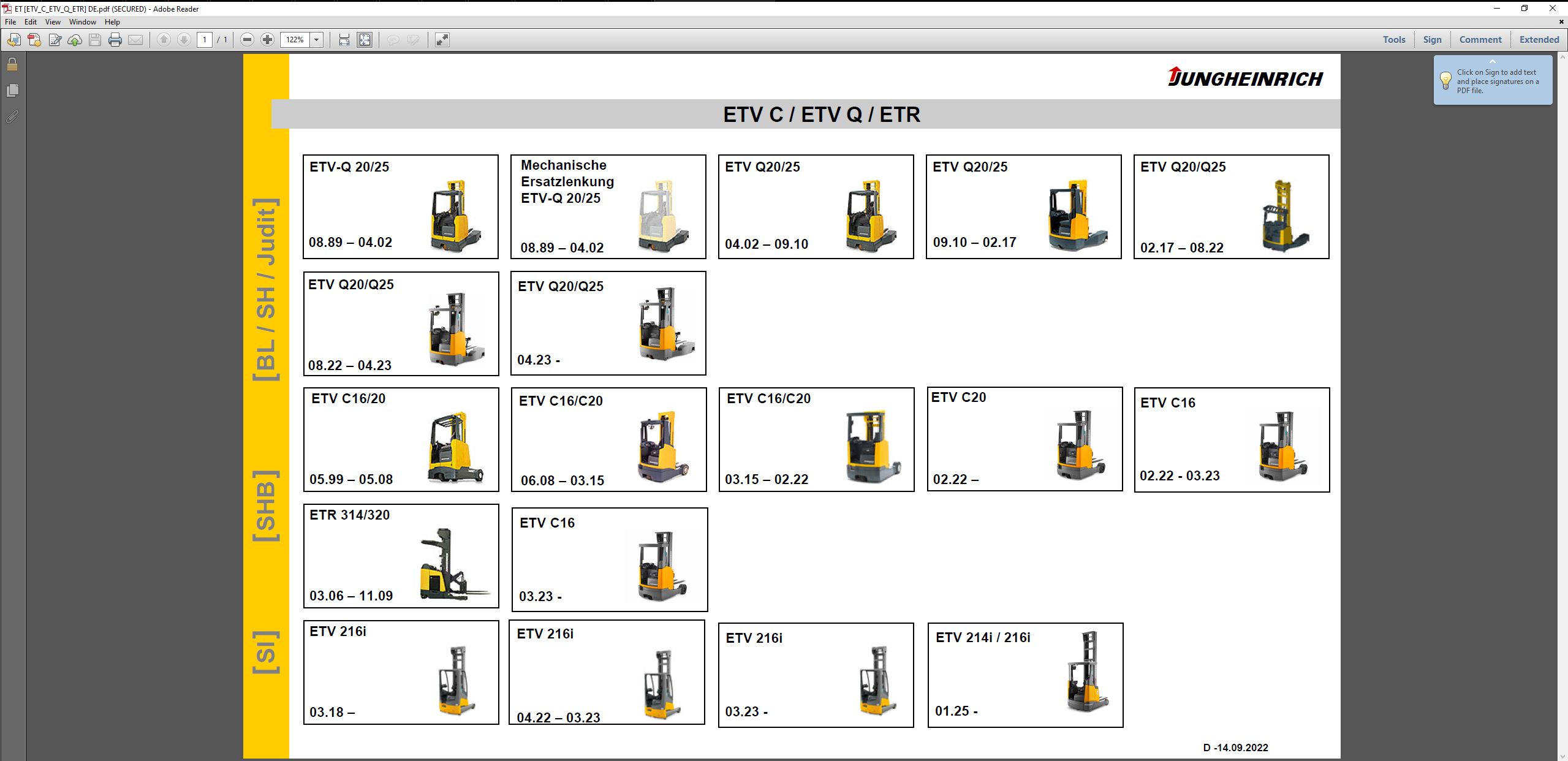 JUNGHEINRICH JETI SH v4.37.16 DE16 06.2025 Service Information 2