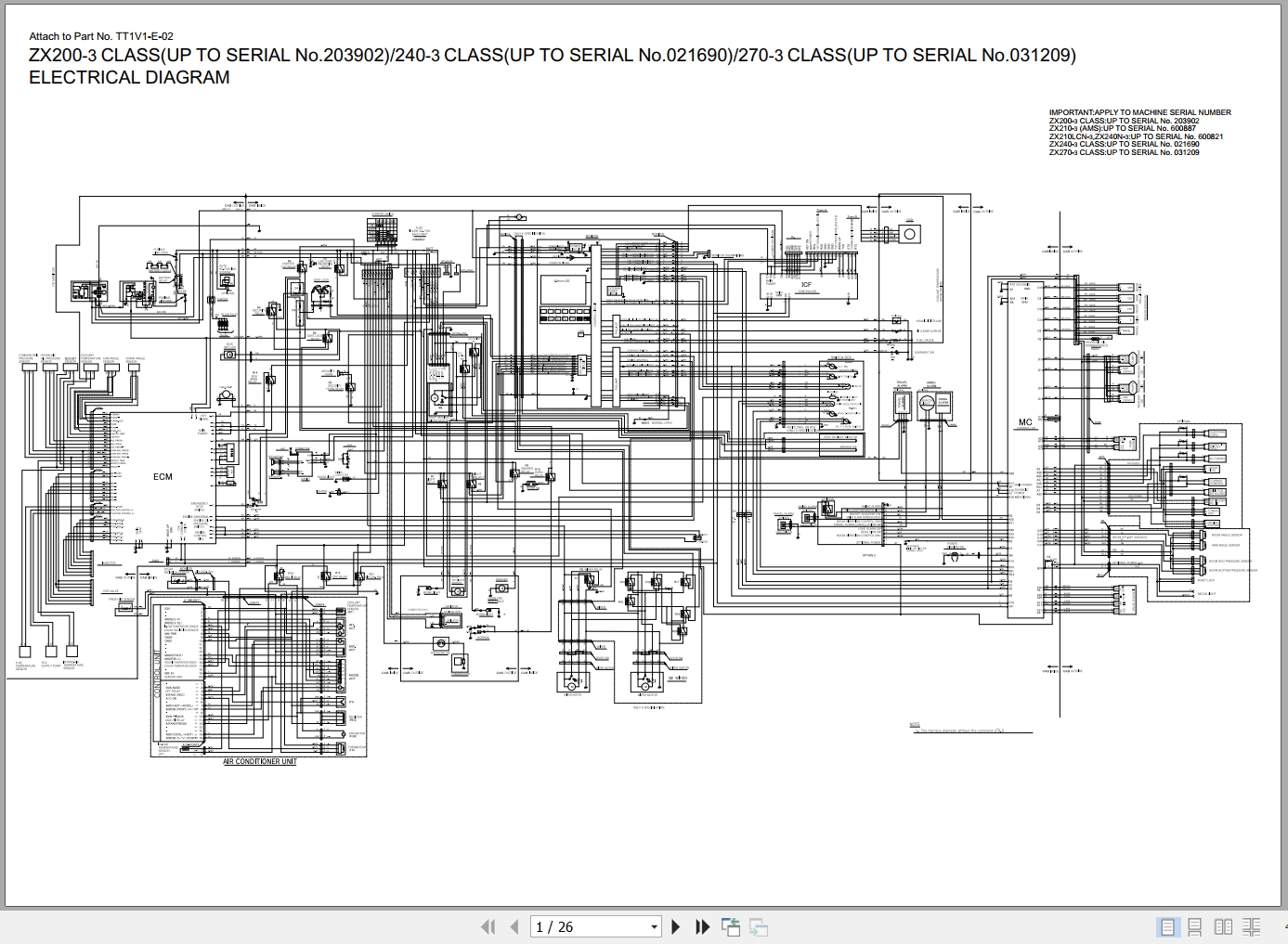 John Deere Excavator 225D LC Hitachi ZX225USLC 3 Technical Parts Operators Manual (3)