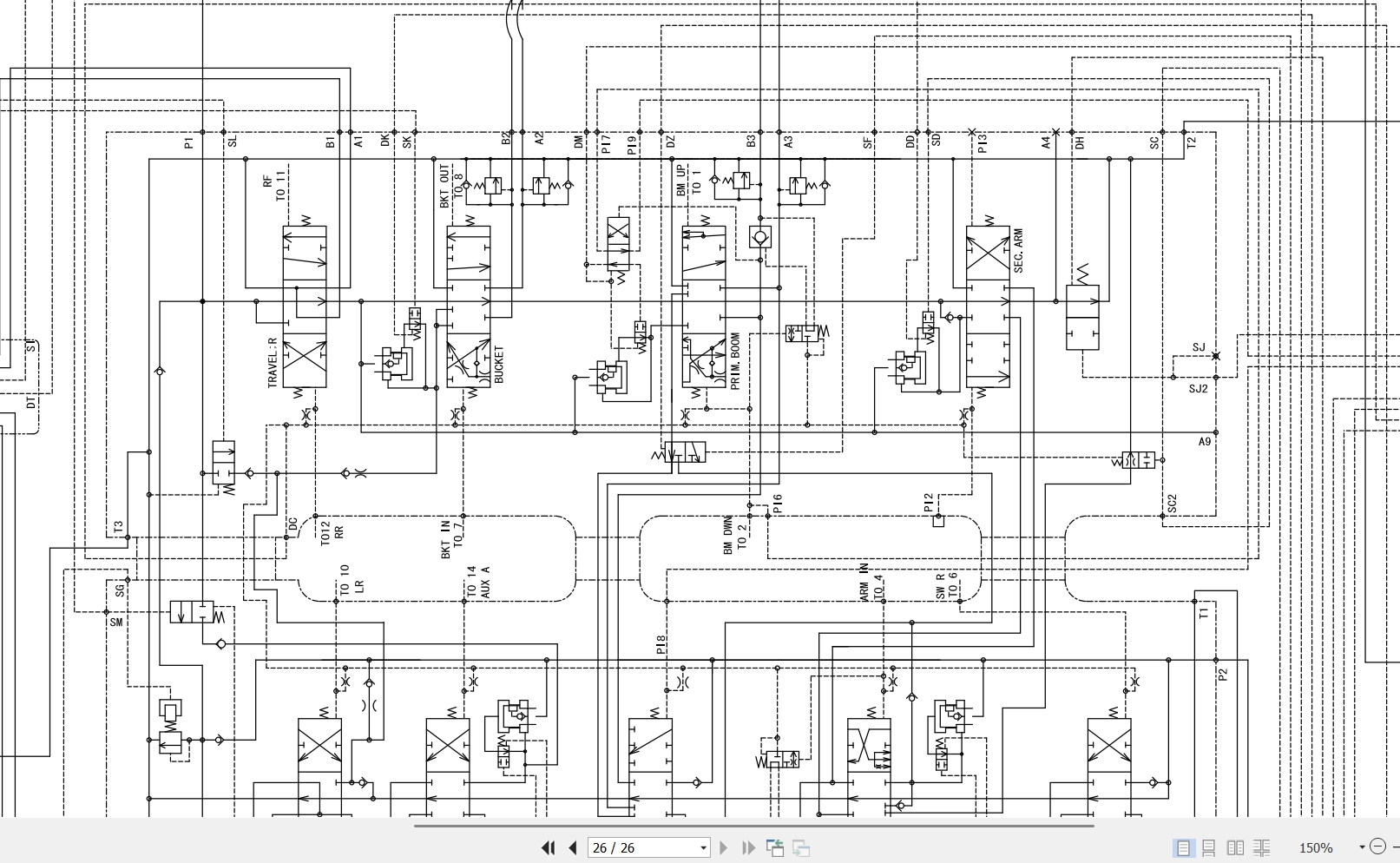 John Deere Excavator 225D LC Hitachi ZX225USLC 3 Technical Parts Operators Manual (4)