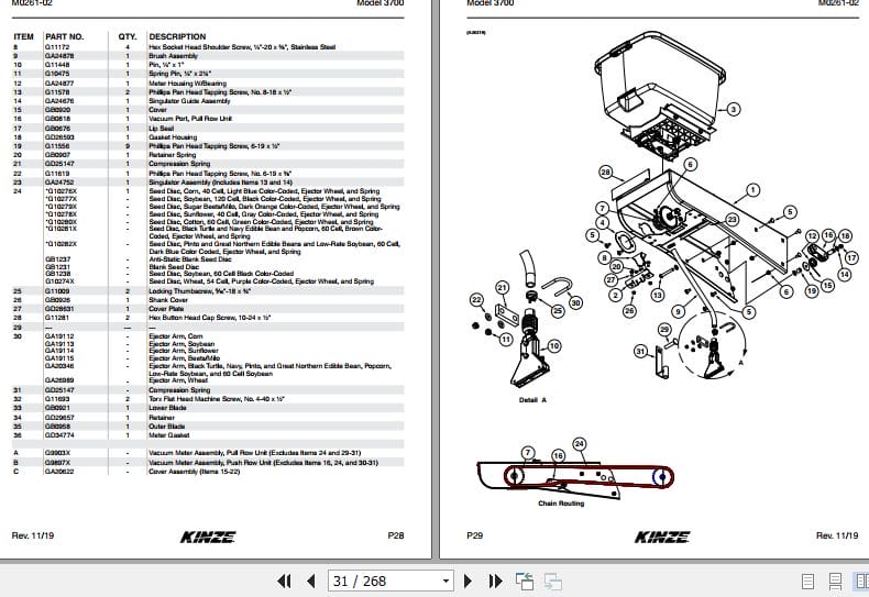 Kinze Front Fold Planter 3700 Parts Manual M0261 02 11.2019 (2)