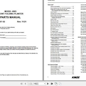 Kinze Front Fold Planter 4905 Parts Manual M0307 02 11.2021 (1)