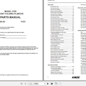 Kinze Front Fold Planter 5700 Parts Manual M0320 02 11.2023 (1)