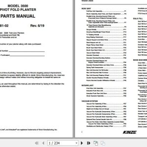 Kinze Pivot Fold Planter 3500 Parts Manual M0281 02 06.2019 (1)