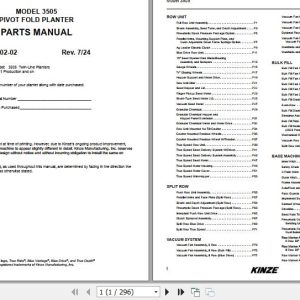 Kinze Pivot Fold Planter 3505 Parts Manual M0302 02 07.2024 (1)
