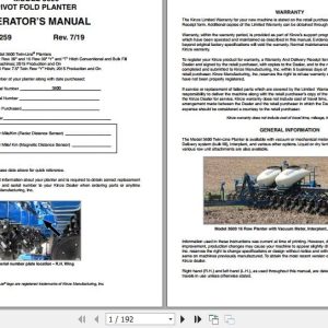 Kinze Pivot Fold Planter 3600 Operators Manual M0259 07.2019 (1)