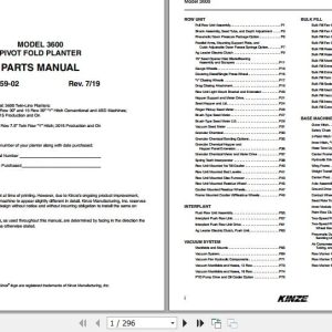 Kinze Pivot Fold Planter 3600 Parts Manual M0259 02 07.2019 (1)