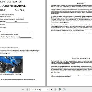 Kinze Pivot Fold Planter 3605 Operators Manual M0303 01 07.2024 (1)