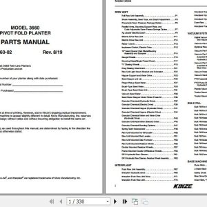 Kinze Pivot Fold Planter 3660 Parts Manual M0260 02 08.2019 (1)