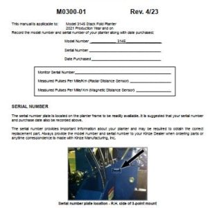 Kinze Stack Fold Planter 3145 Operators Manual M0300 01 04.2023 (1)