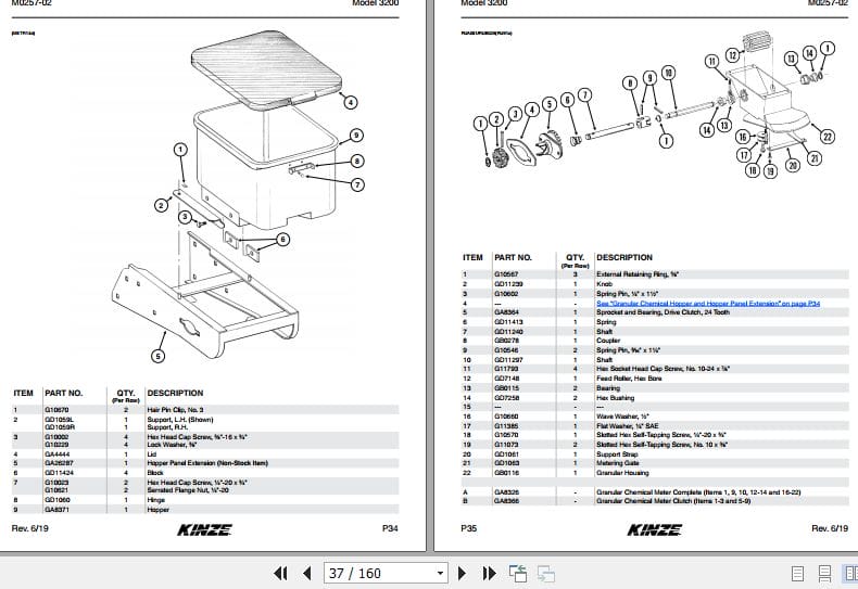 Kinze Wing Fold Planter 3200 Parts Manual M0257 02 06.2019 (2)