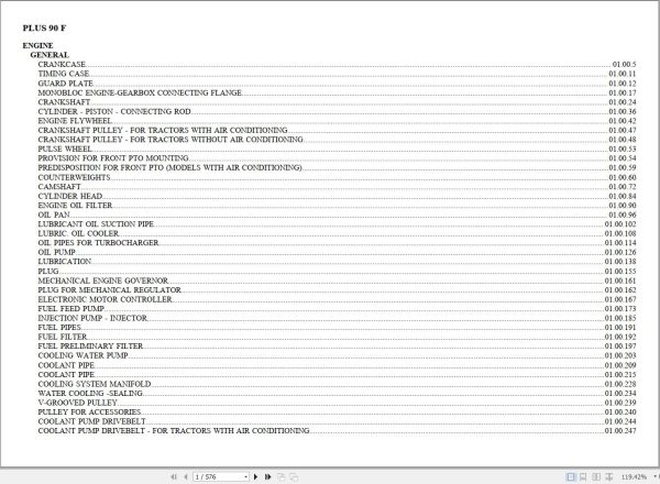 Lamborghini Tractor PLUS 90 F Parts Catalog (1)